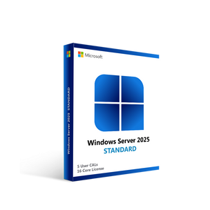 Microsoft Windows Server 2025 Standard with 5 User CALs - 16 Core License