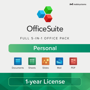 OfficeSuite Personal (Yearly subscription 1 User)